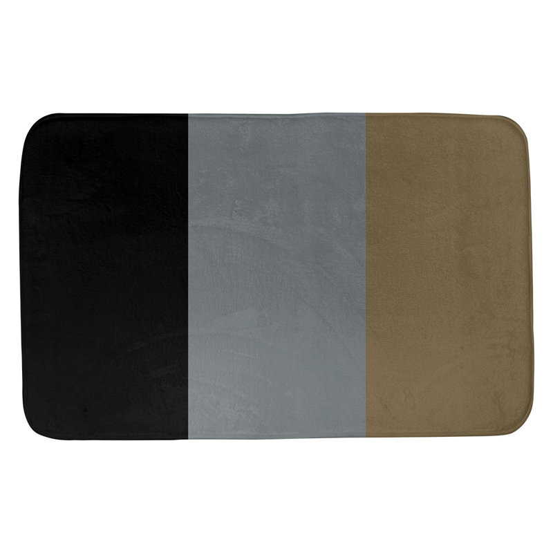 East Urban Home Anaheim Hockey Rectangle Memory Foam Non Slip Striped Bath Rug Wayfair