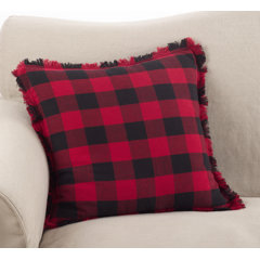 Check Plaid Down Feather Throw Pillows You Ll Love In 2021 Wayfair