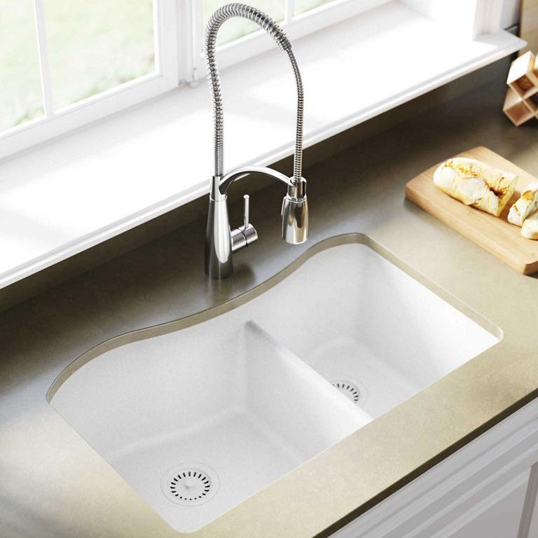 Elkay Quartz Classic 33 X 20 Double Basin Undermount Kitchen