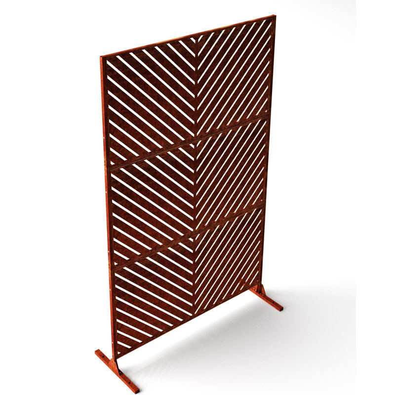 Veradek Screen Series 6 Ft H X 4 Ft W Galvanized Steel Privacy