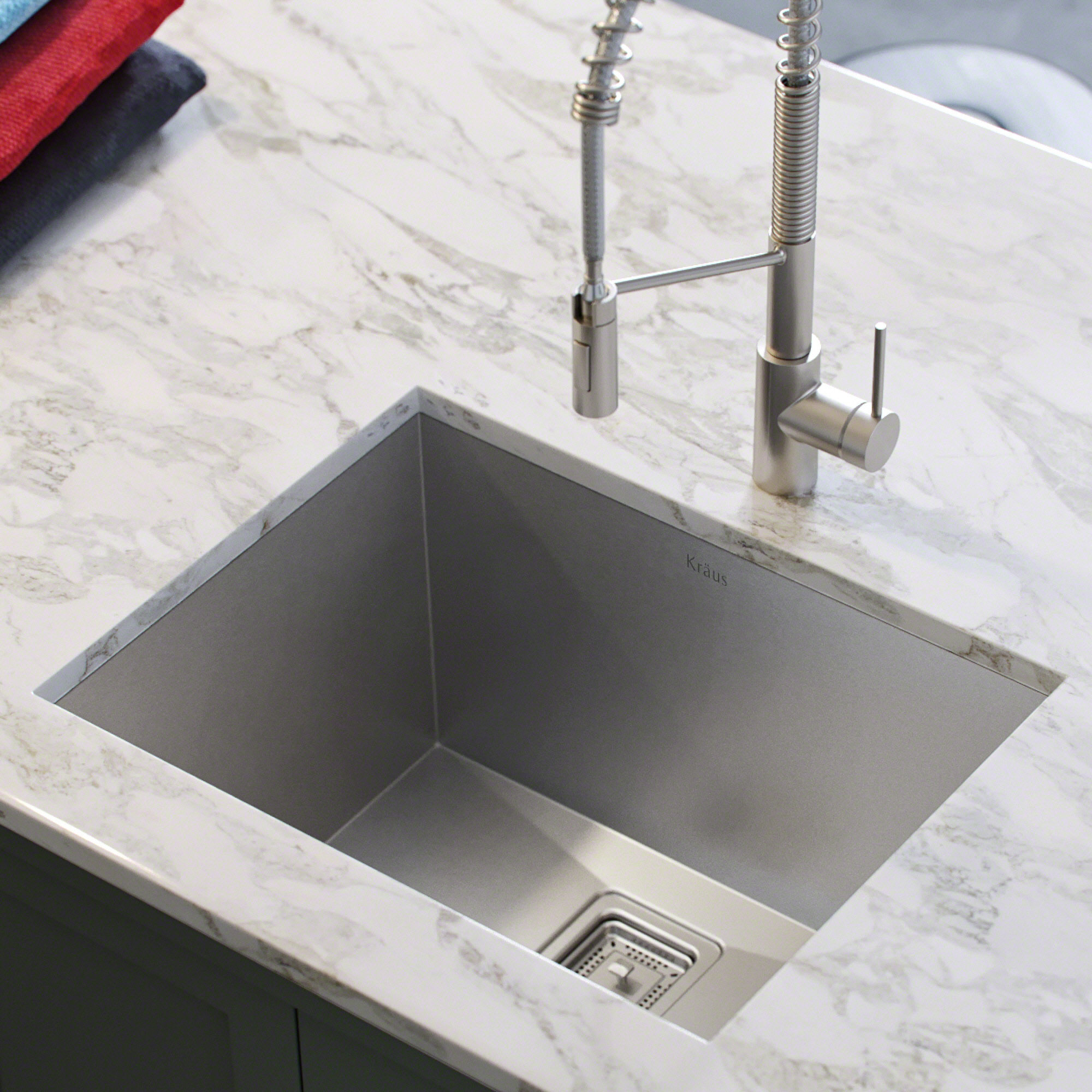 Khu24l Kraus Pax 24 X 19 Undermount Kitchen Sink Reviews Wayfair