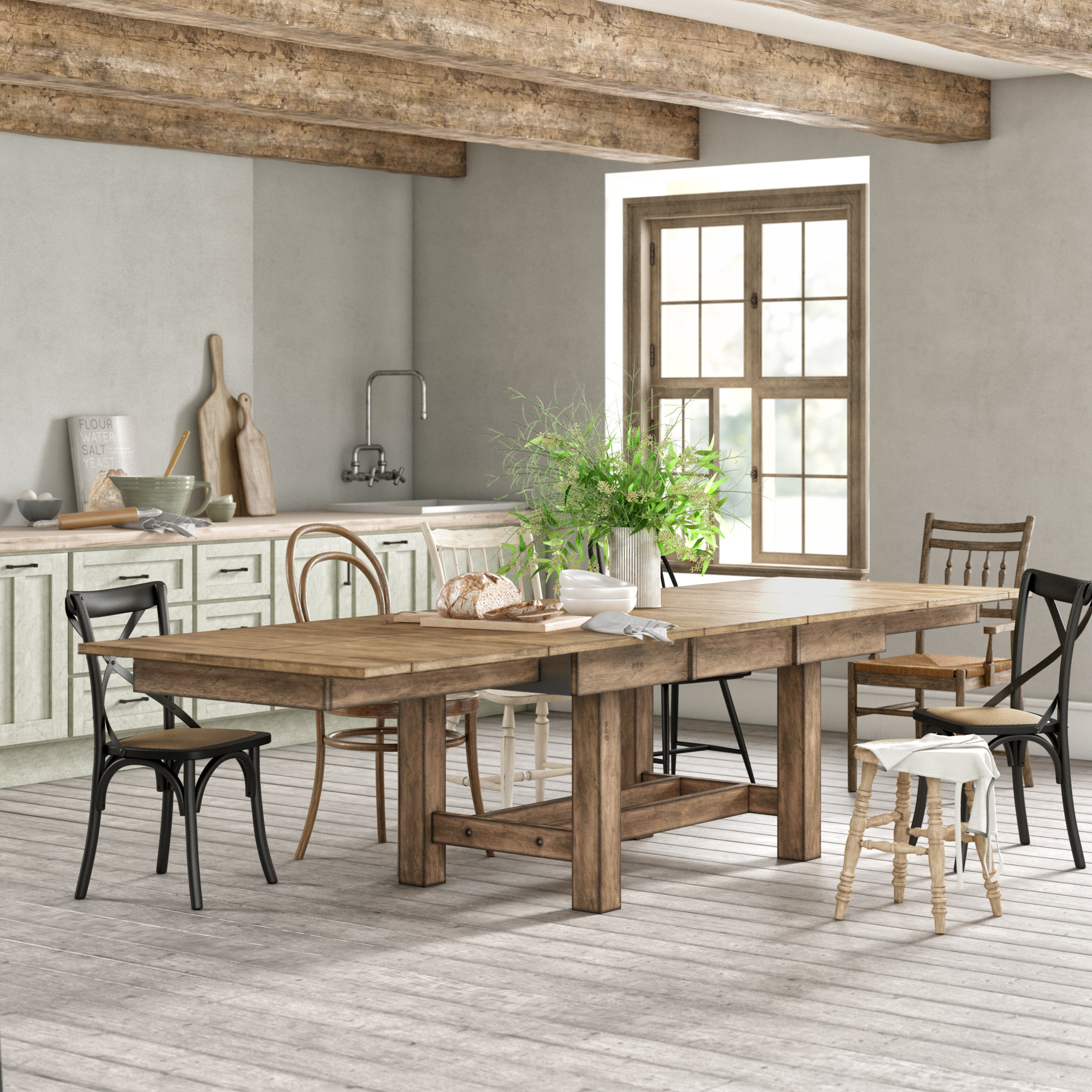 Stuart Extendable Solid Wood Dining Table Reviews