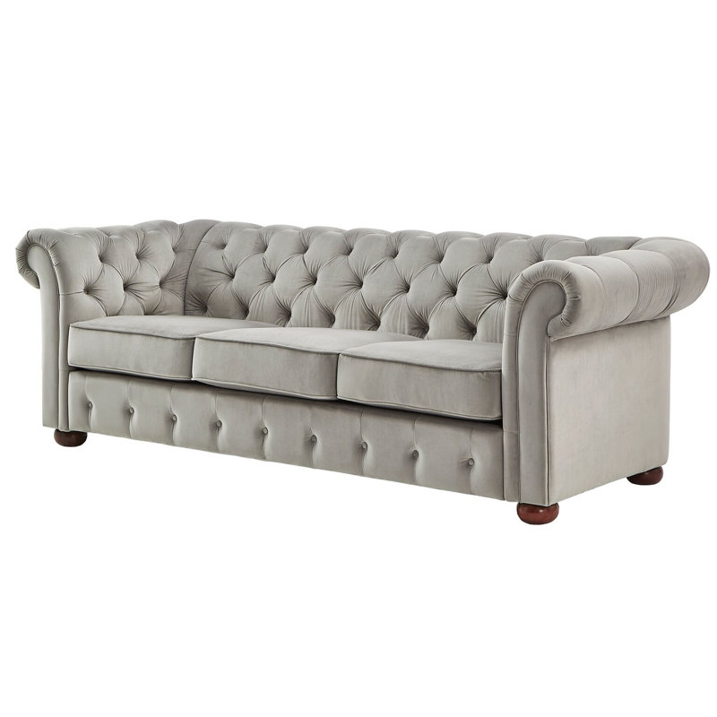 Willa Arlo Interiors Esai Velvet Chesterfield 91 25 Rolled Arm Willa Arlo Interiors Esai Velvet