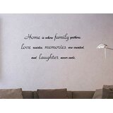 Home Is Where Family Gathers Family Room Vinyl Letters Wall Decal 