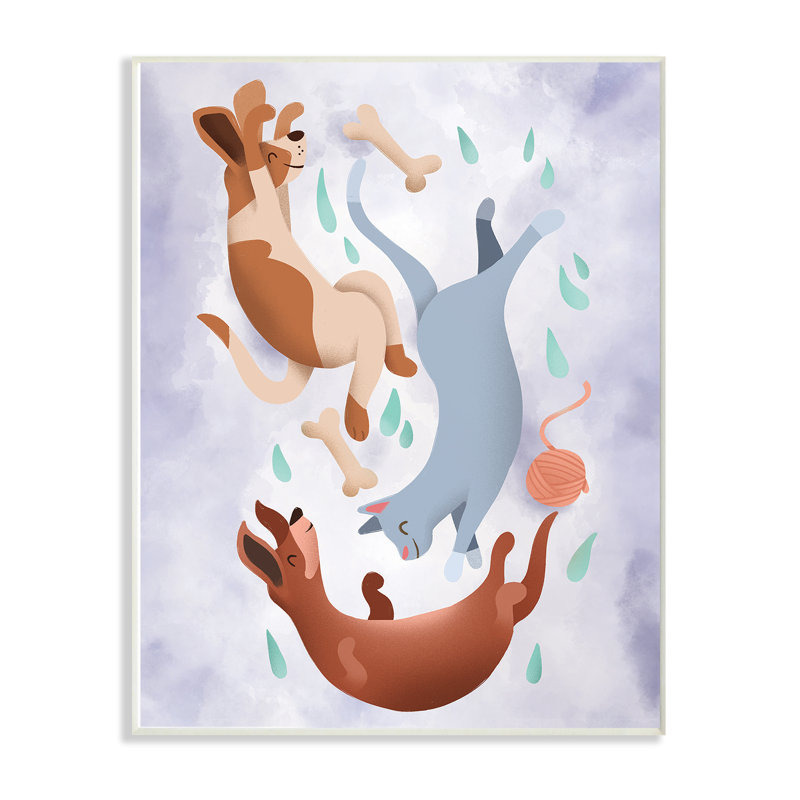 Isabelle Max Almazan Raining Cats And Dogs From A Sky Kids Wall