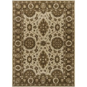 Cayman Ivory/Brown Area Rug