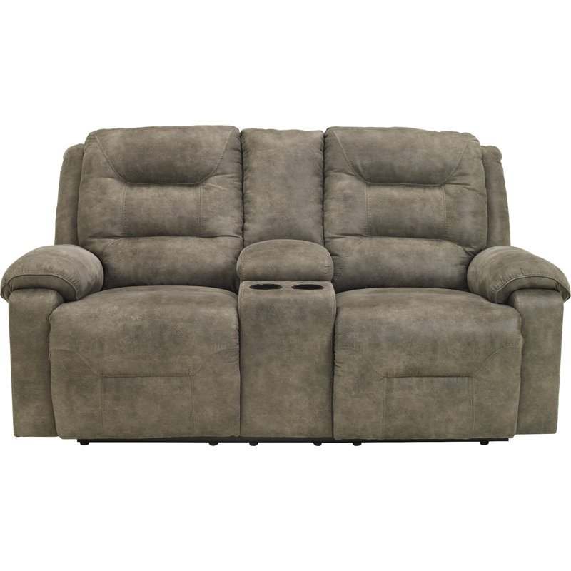 Loon Peak Tressider Reclining 77 Round Arms Loveseat Reviews Wayfair