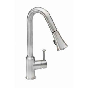 Pekoe Single Handle Kitchen Faucet with Pull Down Spray