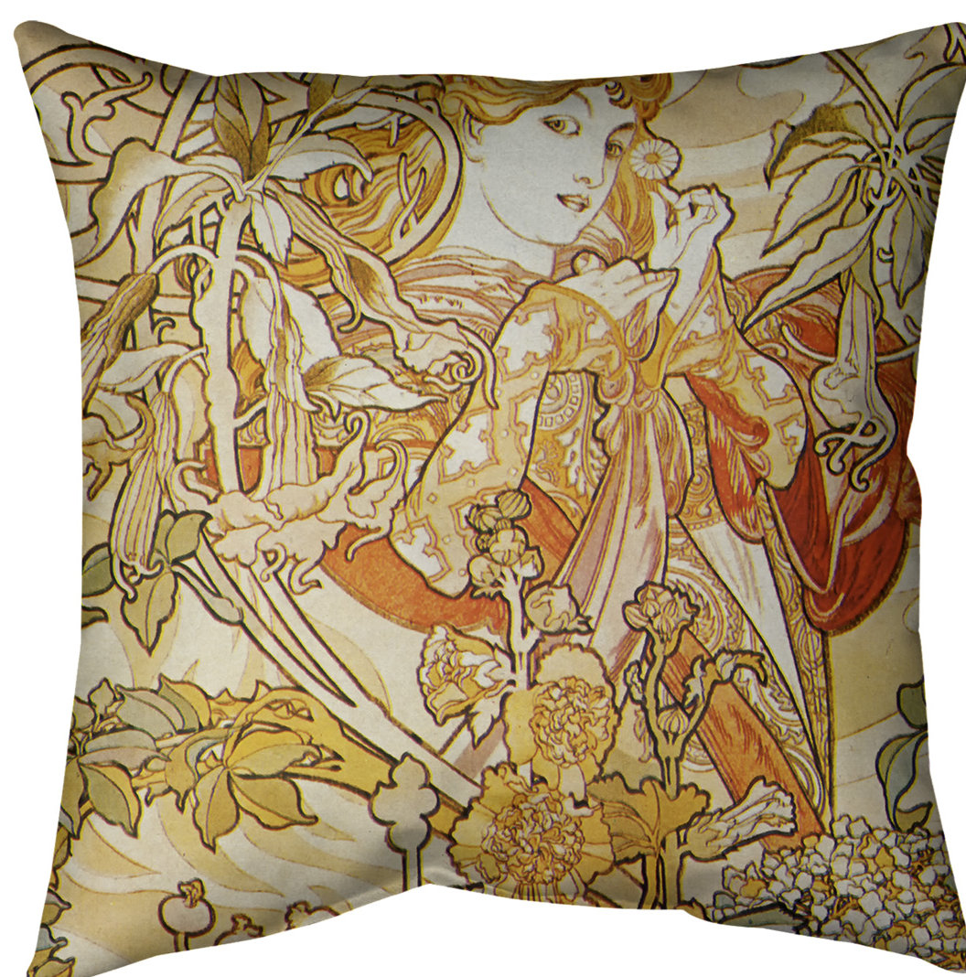 alphonse mucha pillows