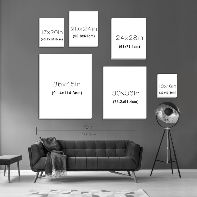 Art Remedy Abstract Rocasola Soft Blue Graphic Art Print On Canvas Wayfair
