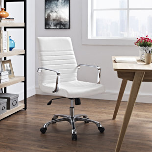 girls white desk chair