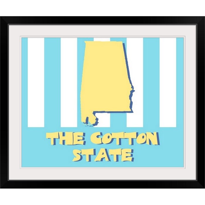 Alabama State Nickname By Kate Lillyson Graphic Art Print