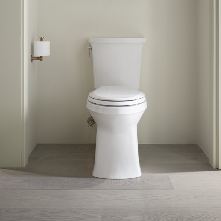 K 3814 0 Kohler Corbelle 1 28 Gpf Water Efficient Elongated Two Piece Toilet Seat Not Included Reviews Wayfair