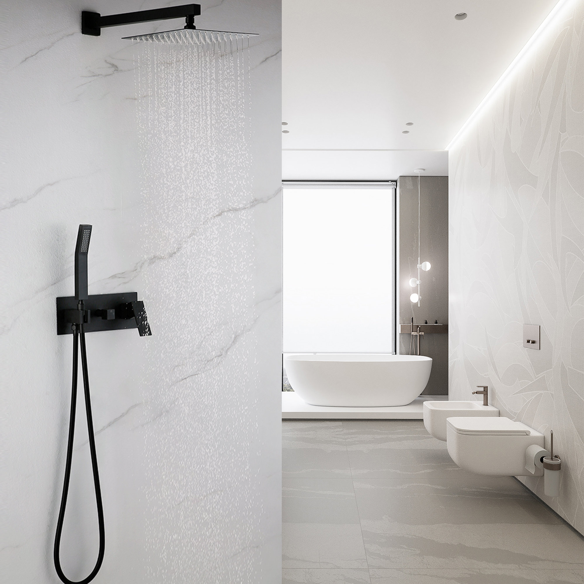 MODLAND Complete Shower System with Roughin Valve & Reviews Wayfair