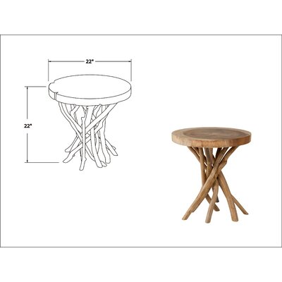 Stilwell Solid Wood Tree Stump End Table Joss Main