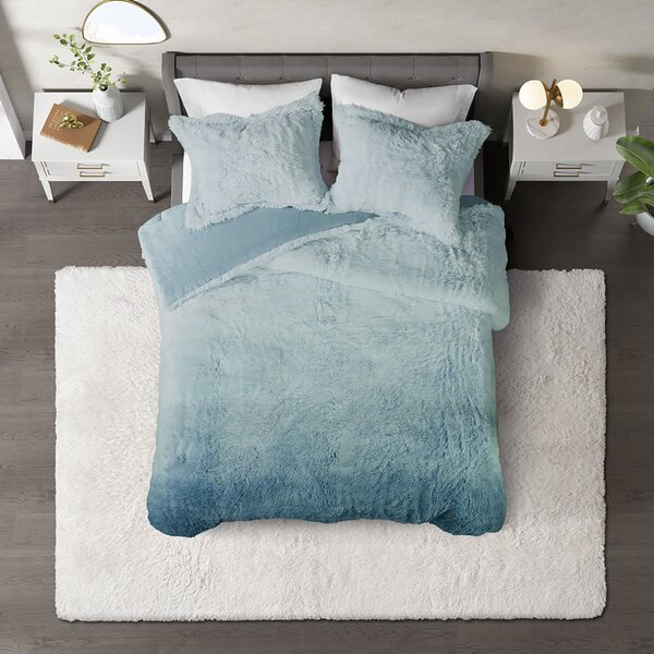 blue ombre duvet set