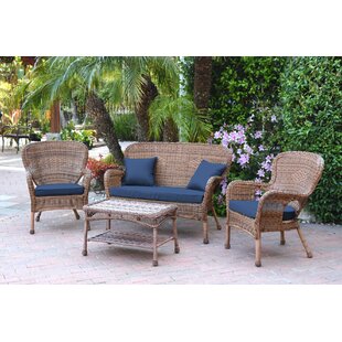 Bellas 4 Piece Sofa Set with Cushions