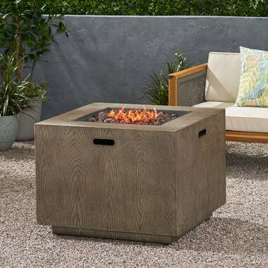 caelan outdoor concrete propane gas fire pit table