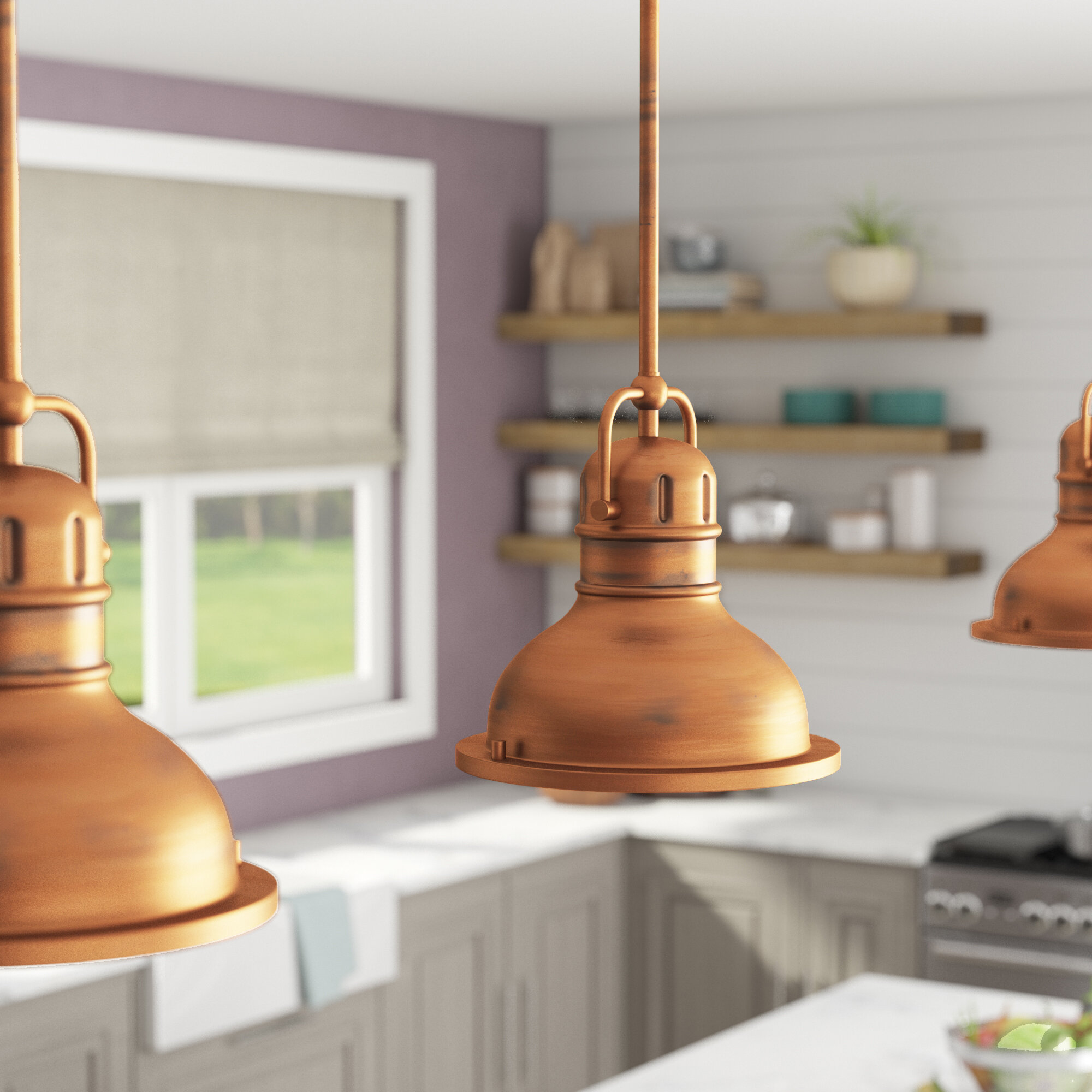 wayfair copper ceiling lights