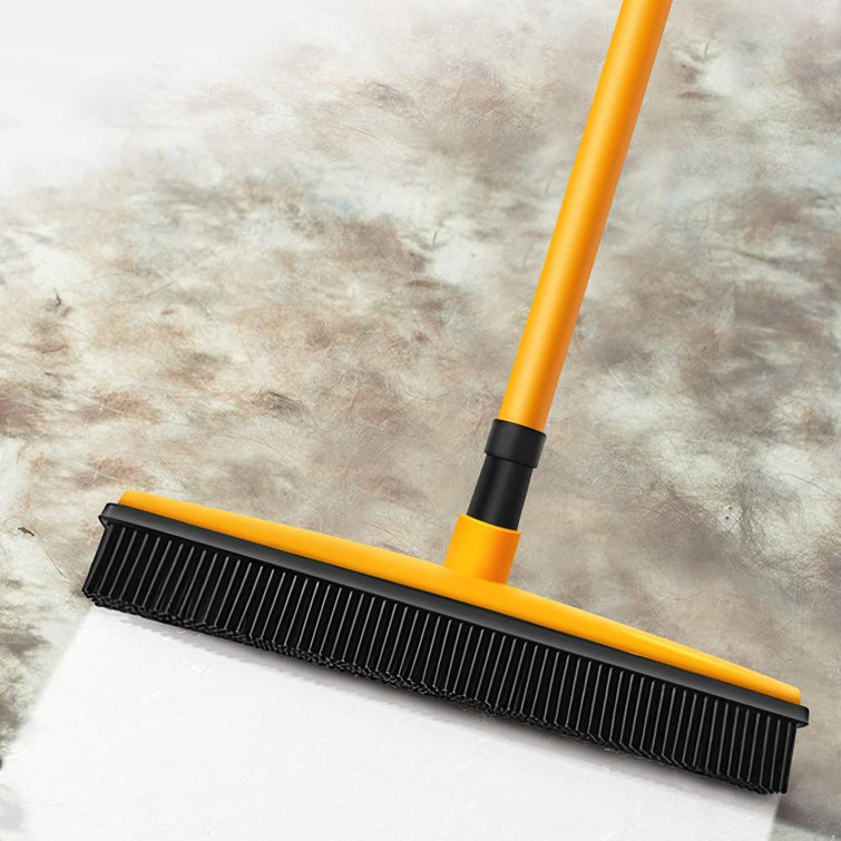 Pet Hair Removal Brooms For Carpets, Pasmado Cleaning Brooms With Scrapers  For Dogs And Cats, Soft Rubber Brooms For Hardwood Floors And Tiled Windows