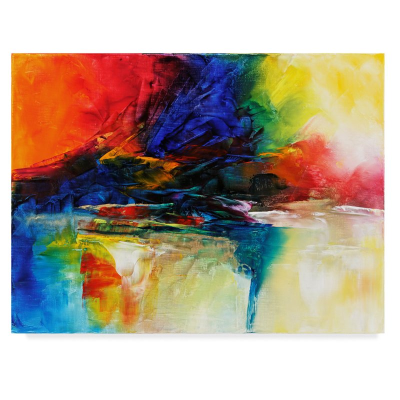Trademark Art By The Stream Acrylic Painting Print On Wrapped Canvas Wayfair