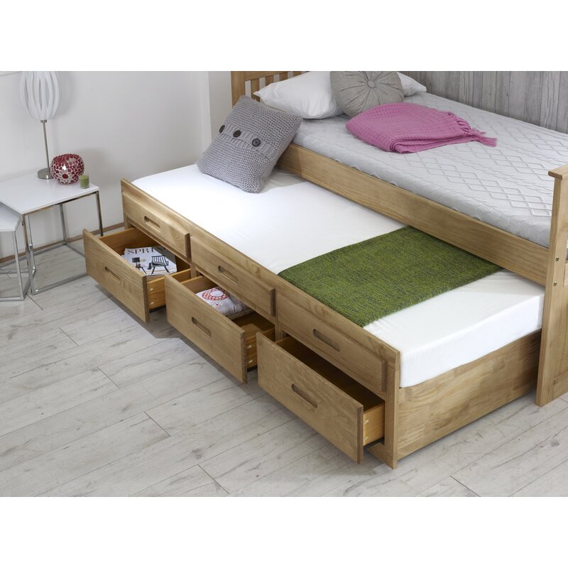 cabin bed with trundle and storage