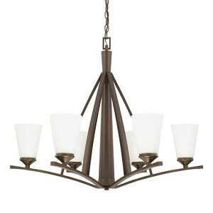 Lora 6-Light Shaded Chandelier