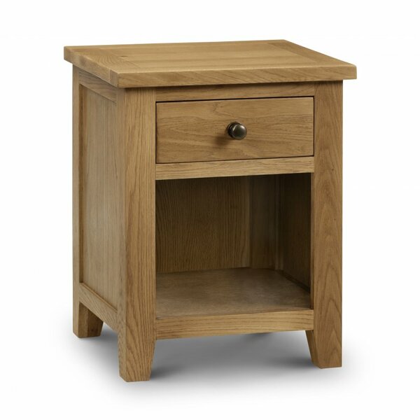 Wooden Nightstand Light Oak Modern Bedside Cabinet Roseland Furniture Newlyn Oak Bedside Table