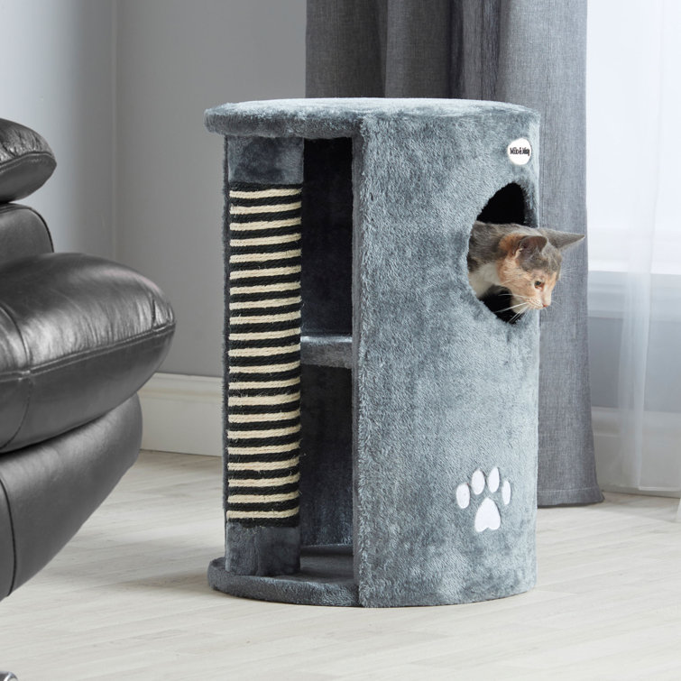 leather cat scratching post