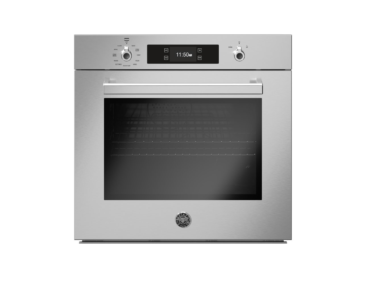 Bertazzoni 30" 4.1 Cubic Feet Silver Self Cleaning Electric Convection