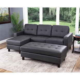 Go to store & view more images Oliver Reversible Modular Sectional with Ottoman by Breakwater Bay