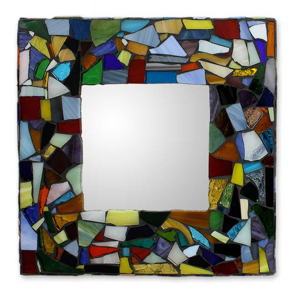 Novica Symphony Stained Gl Wall Mirror Wayfair