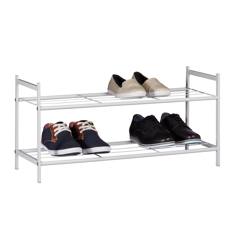 Rebrilliant 2 Tier Shoe Rack Reviews Wayfair Co Uk