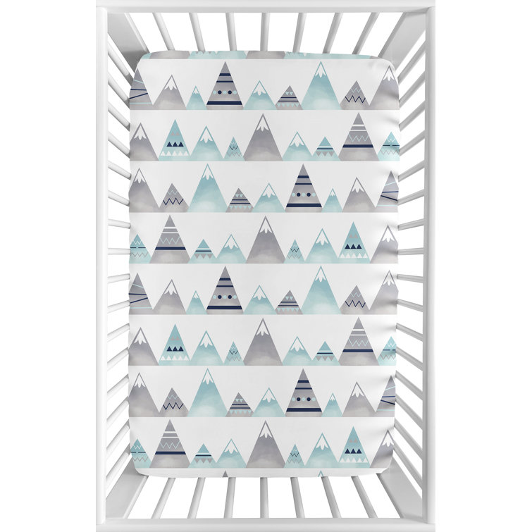 mountain crib sheet