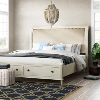 Beachcrest Home Tildenville Carthage Upholstered Storage Platform Bed Reviews Wayfair