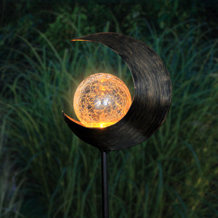 Collections Etc Hand-Painted Copper Finish Children with Solar Gazing Ball Ball Automatically Shines at Night Resin Crafted with Intricate Detail