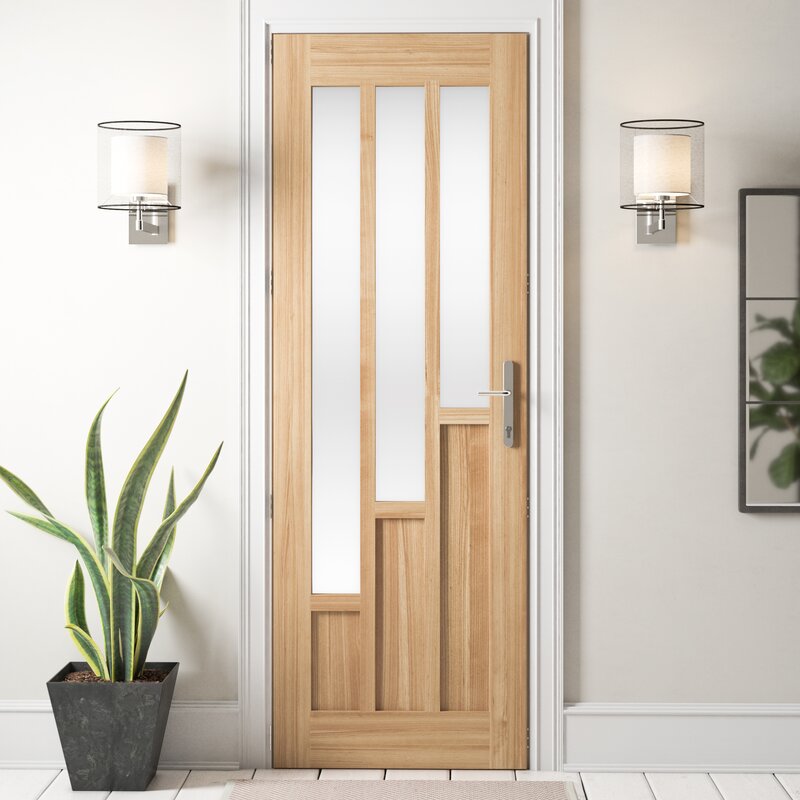 LPD Doors Coventry Glass Oak Internal Door Unfinished ...