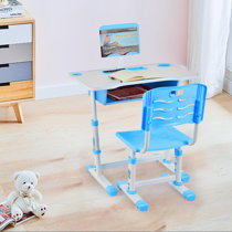 children's study table & cupboard set