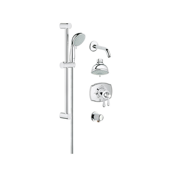 Grohe Grohflex Pressure Balance Adjule Shower Head Complete Grohflex Pressure Balance Adjule Shower Head Complete System