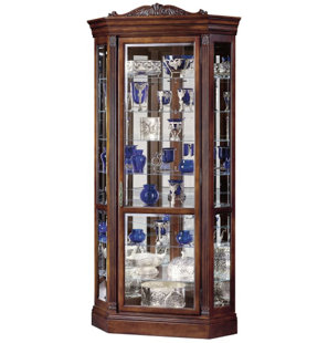 Go to store & view more images Darby Home Co Breunig Lighted Corner Curio Cabinet