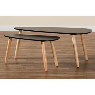 Modern Contemporary Home Office Utility Coffee Cocktail Table Black/Oak Brown Finished by Corrigan Studio®