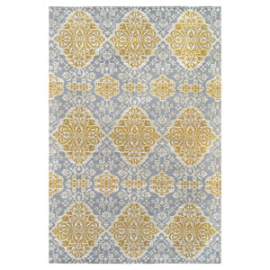 Hand-Woven Gold Indoor/Outdoor Area rug