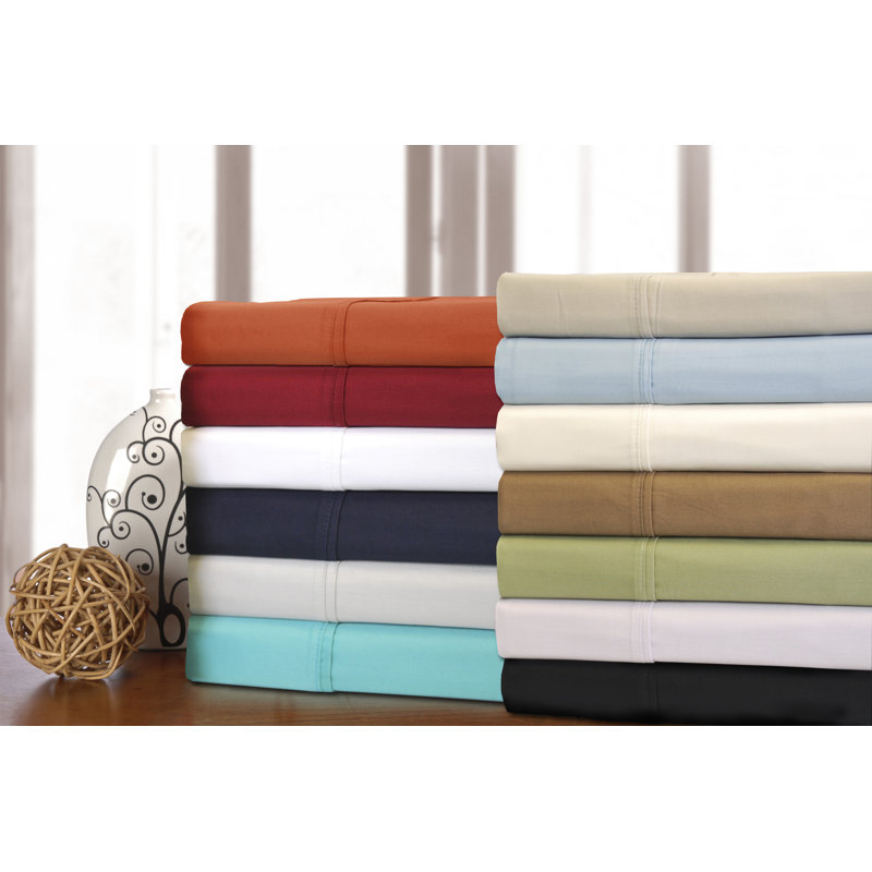 Patric 300 Thread Count Solid Color 100 Egyptian Quality Cotton Patric 300 Thread Count Solid Color 100 Egyptian Quality Cotton Sheet Set
