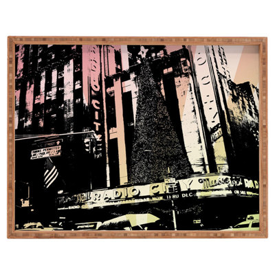 Radio City Music Hall Bamboo Serving Tray Deny Designs