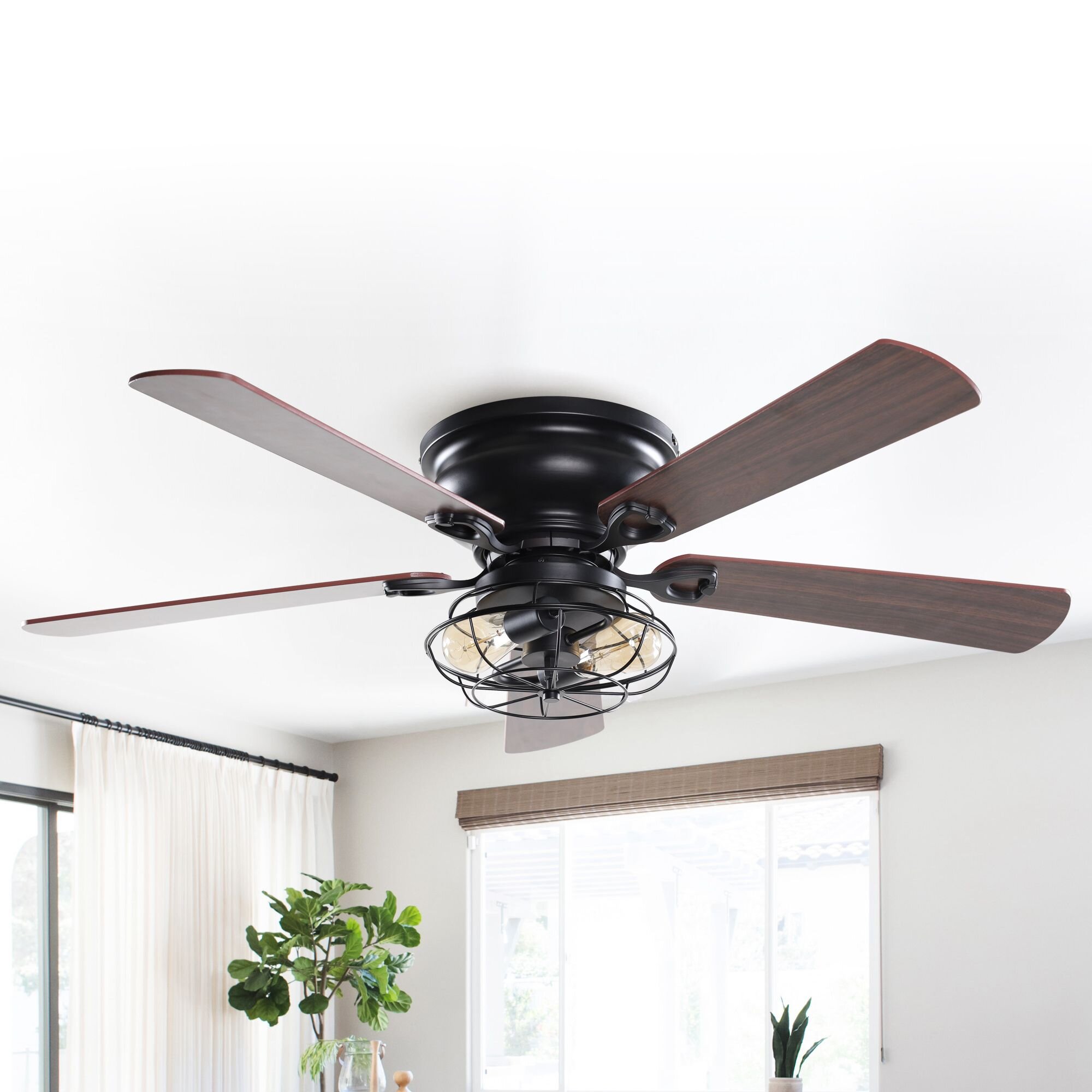 17 Stories 48 Thurber 5 Blade Crystal Ceiling Fan With Remote Control And Light Kit Included Reviews Wayfair