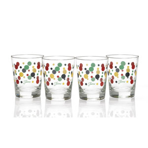 Dot 15 Oz. Double Old Fashioned Glass (Set of 4)