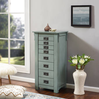 Mara Free Standing Jewelry Armoire With Mirror Reviews Birch Lane Romine sliding jewelry armoire with mirror standing. mara free standing jewelry armoire with mirror