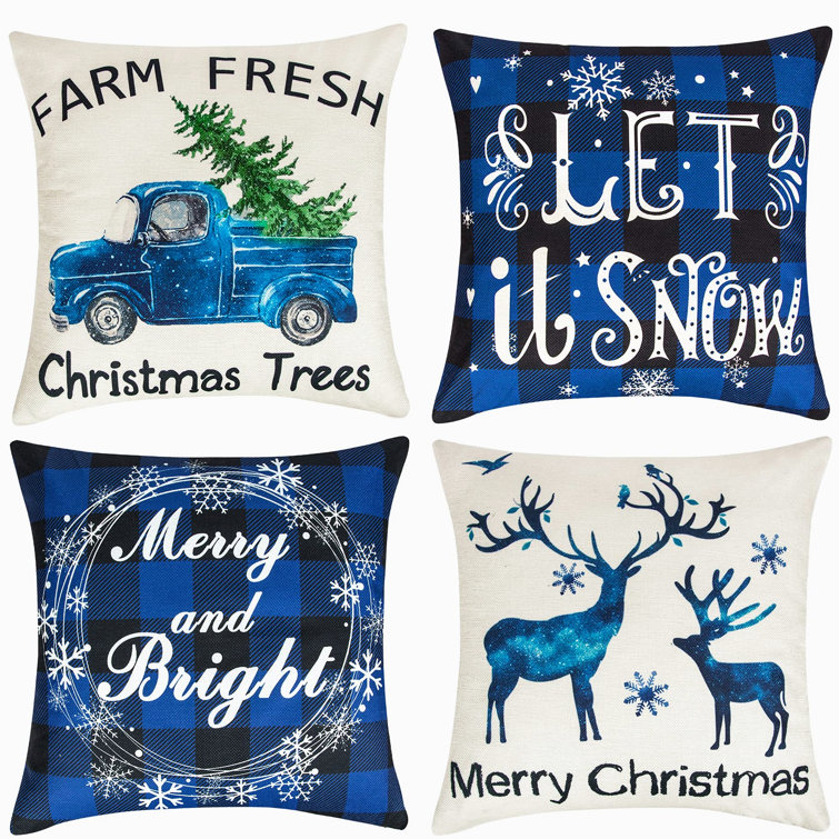 outdoor christmas throw pillows