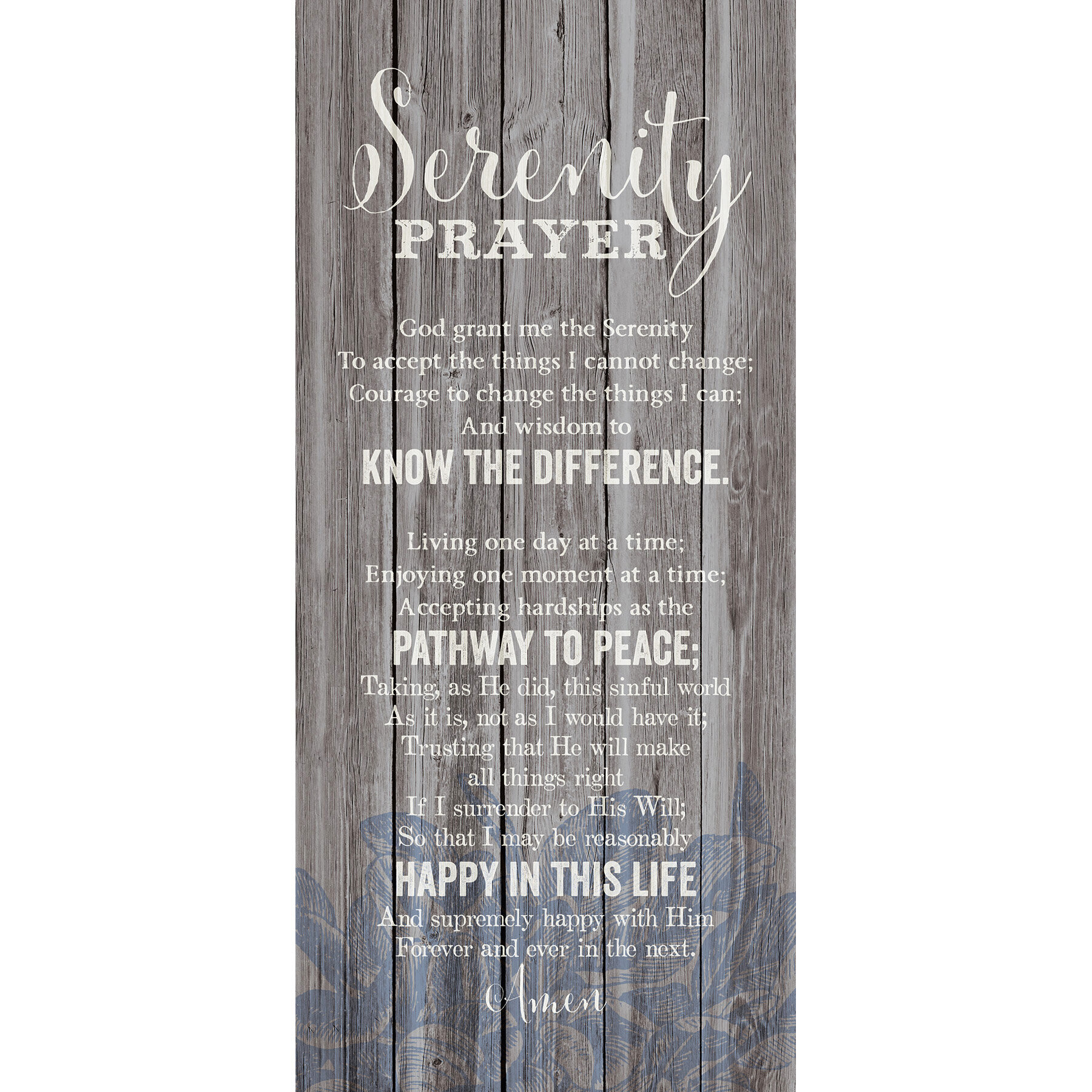 Wood prayer