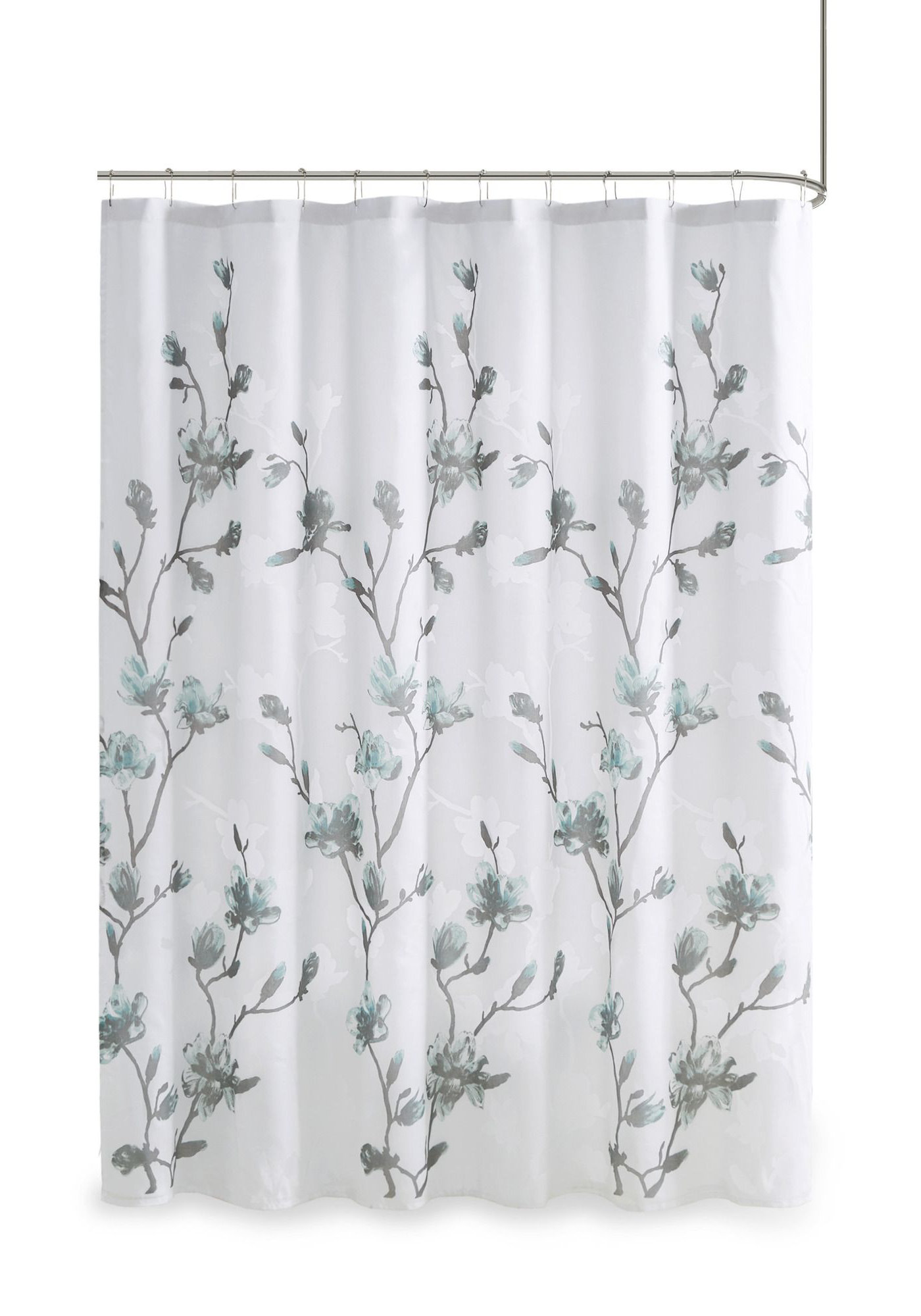 beautiful white shower curtains